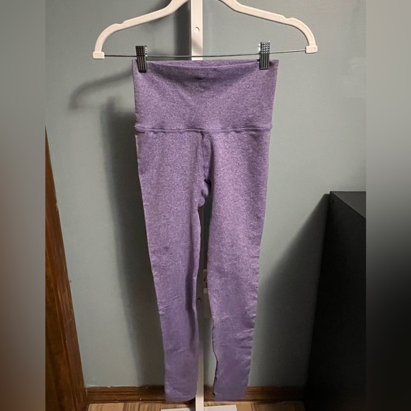 5 Starline Heathered Purple High-Waisted Leggings NWOT XS/Small - Picture 2 of 5